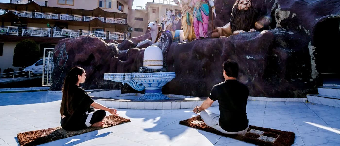 Embark on a spiritual journey at our peaceful in-house temple.